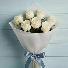 Букет 7 Белых роз Эдлесс Лав #REPLACE_PRED# Ачхой-Мартане