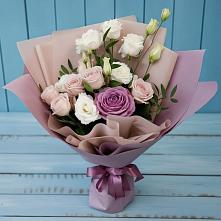 Букет цветов из:  Розы и Лизиантусы в Ачхой-Мартане