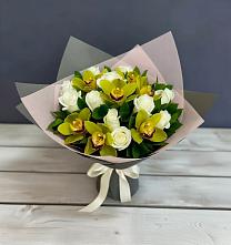 Букет цветов из:  Орхидеи и Розы в Ачхой-Мартане