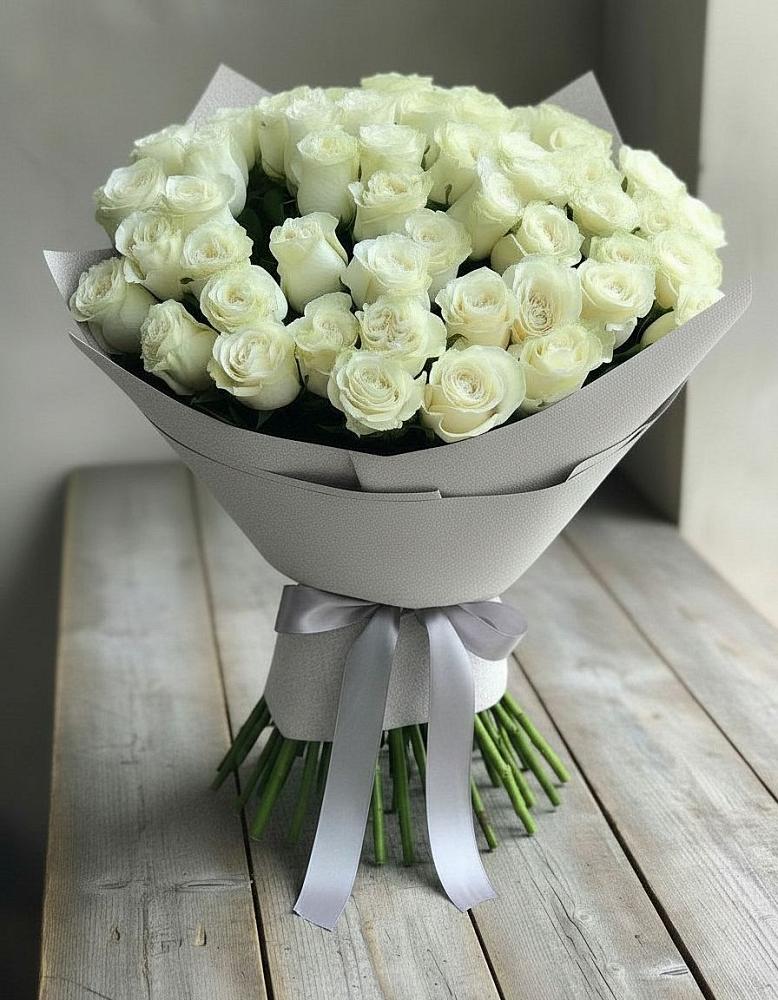 Букет 35 Белых роз в Ачхой-Мартане