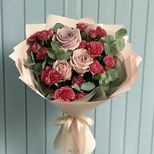 Букет цветов из:  Гвоздики и Розы #REPLACE_PRED# Ачхой-Мартане